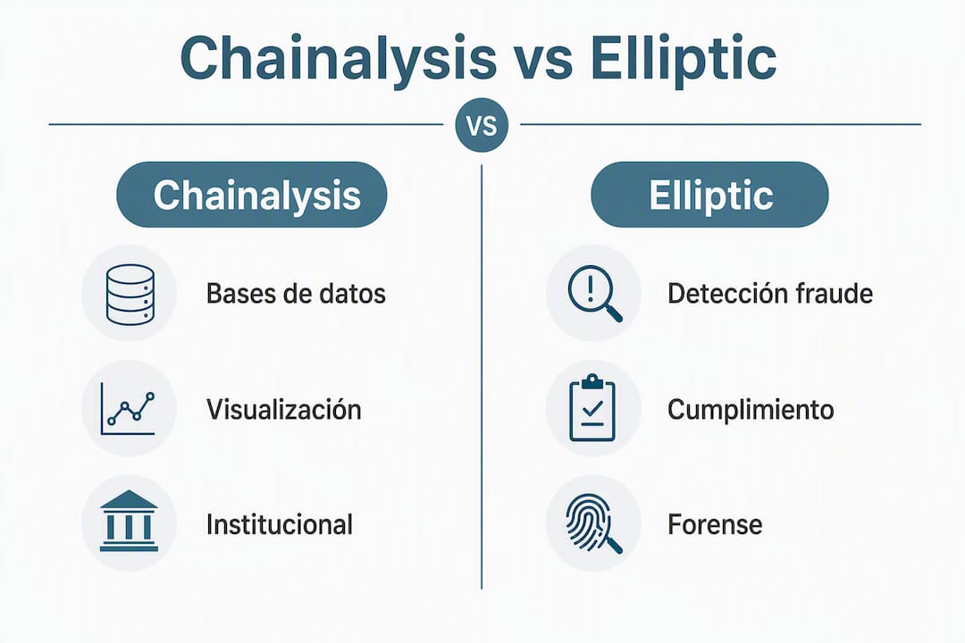Análisis visual de las diferencias y similitudes entre Chainalysis y Elliptic