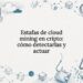 Tarjeta ilustrada a mano con título creativo sobre minería de criptomonedas
