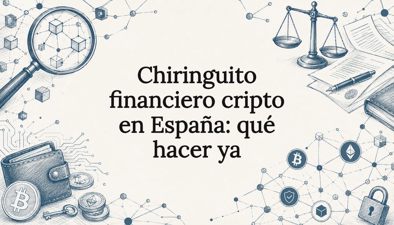 Chiringuito financiero cripto en España: qué hacer ya