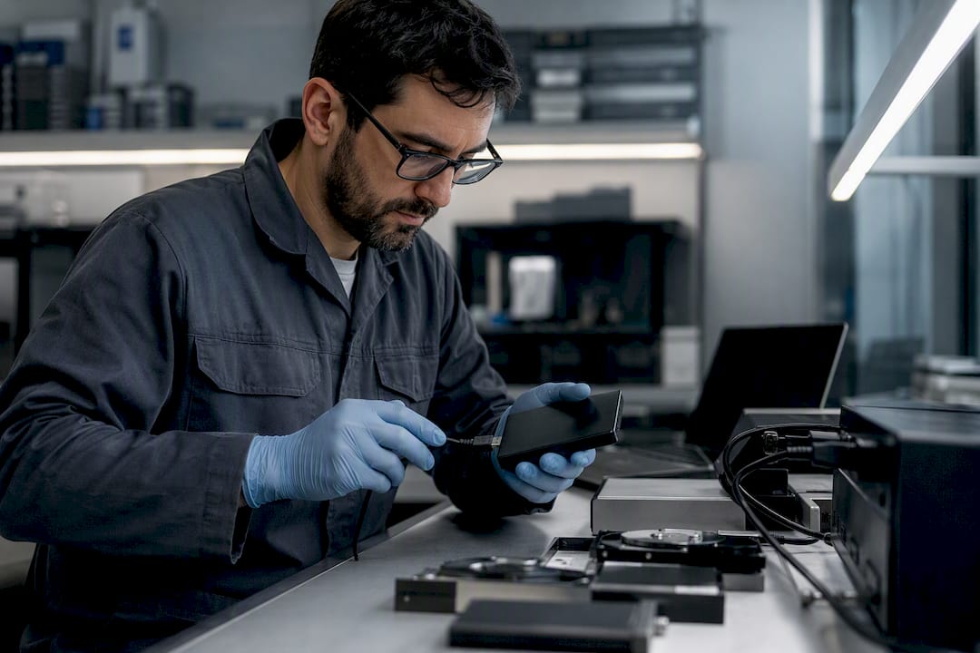 Técnico forense preservando pruebas digitales de criptomonedas