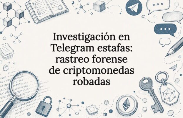 Investigación en Telegram estafas: rastreo forense de criptomonedas robadas