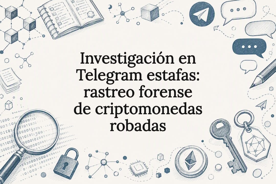 Investigación en Telegram estafas: rastreo forense de criptomonedas robadas