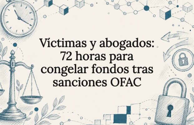Víctimas y abogados: 72 horas para congelar fondos tras sanciones OFAC