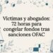 Tarjeta ilustrativa sobre sanciones de la OFAC y fondos