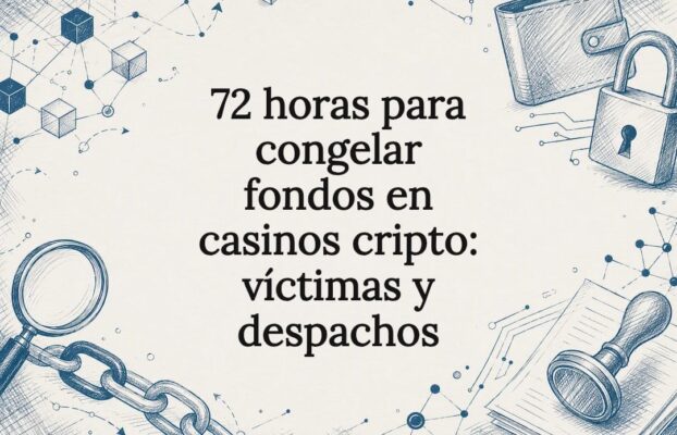 72 horas para congelar fondos en casinos cripto: víctimas y despachos