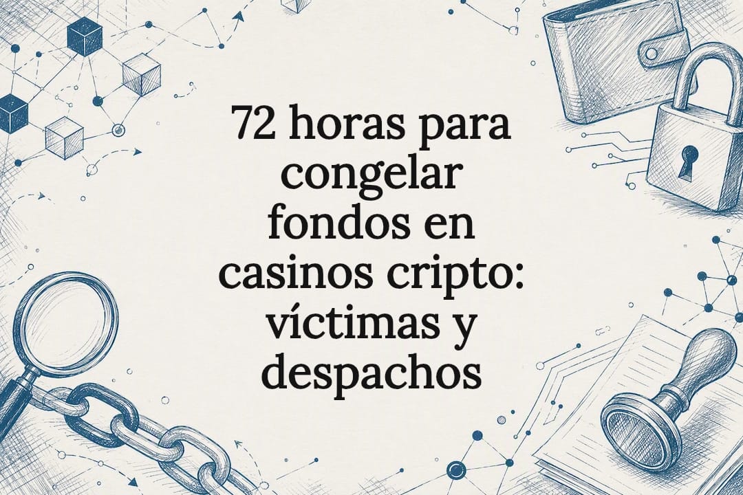 72 horas para congelar fondos en casinos cripto: víctimas y despachos