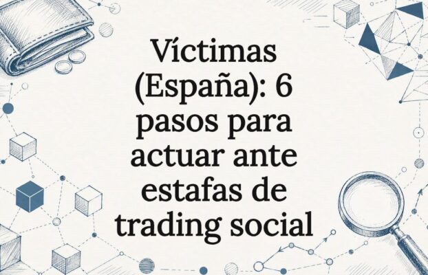 Víctimas (España): 6 pasos para actuar ante estafas de trading social