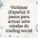Ilustración sobre fraudes en trading social