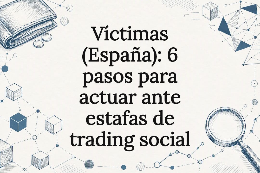 Víctimas (España): 6 pasos para actuar ante estafas de trading social
