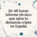 Tarjeta ilustrada sobre informe de blockchain