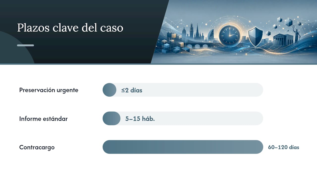 Comparación de tiempos para actuar