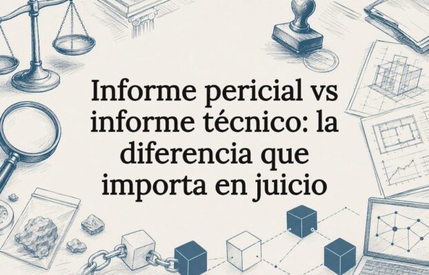 Informe pericial vs informe técnico: la diferencia que importa en juicio