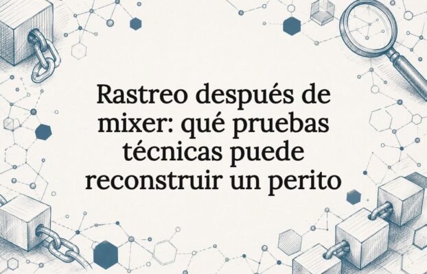 Rastreo después de mixer: qué pruebas técnicas puede reconstruir un perito
