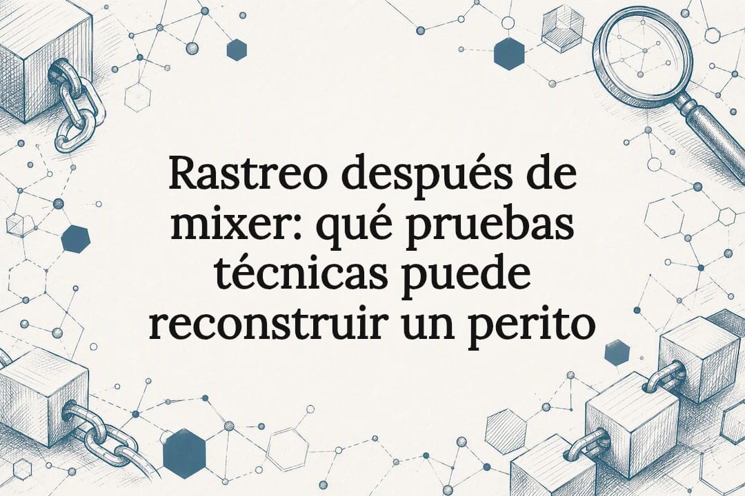 Rastreo después de mixer: qué pruebas técnicas puede reconstruir un perito