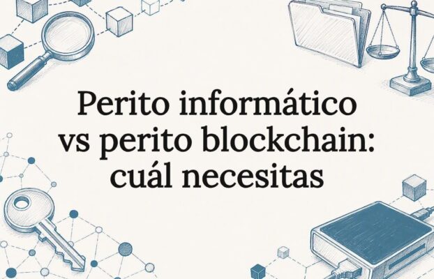 Perito informático vs perito blockchain: cuál necesitas