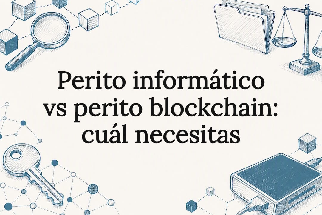 Perito informático vs perito blockchain: cuál necesitas