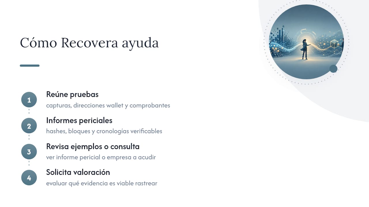 Cómo puede ayudarte Recovera con tu caso — overview diagram