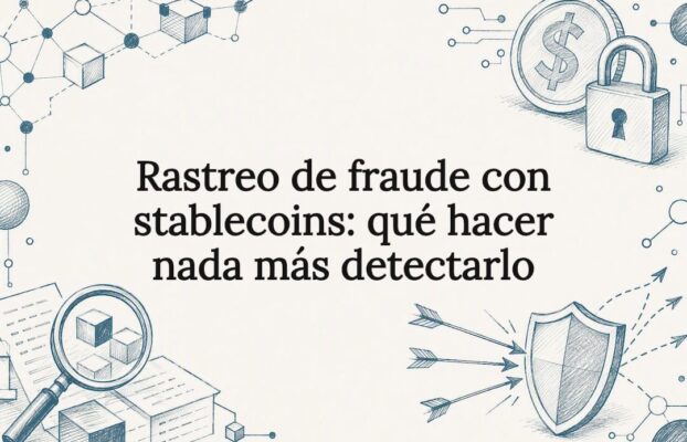 Rastreo de fraude con stablecoins: qué hacer nada más detectarlo
