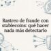 Tarjeta ilustrativa sobre detección de fraudes en criptomonedas