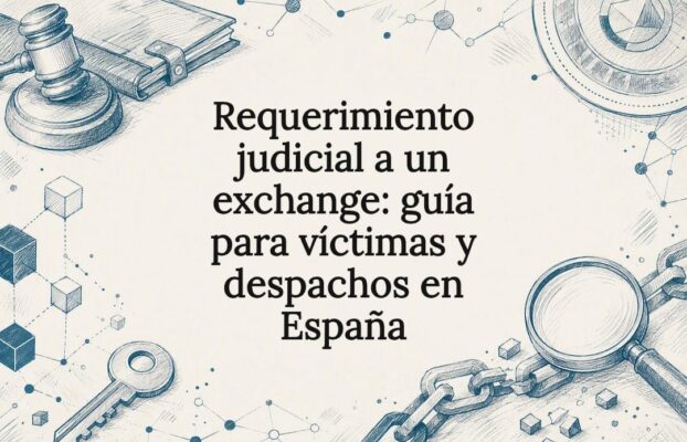 Requerimiento judicial a un exchange: guía para víctimas y despachos en España