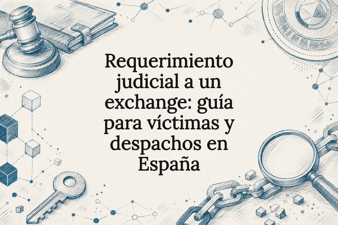 Requerimiento judicial a un exchange: guía para víctimas y despachos en España