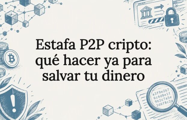 Estafa P2P cripto: qué hacer ya para salvar tu dinero