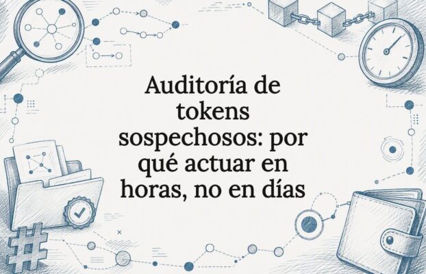 Auditoría de tokens sospechosos: por qué actuar en horas, no en días
