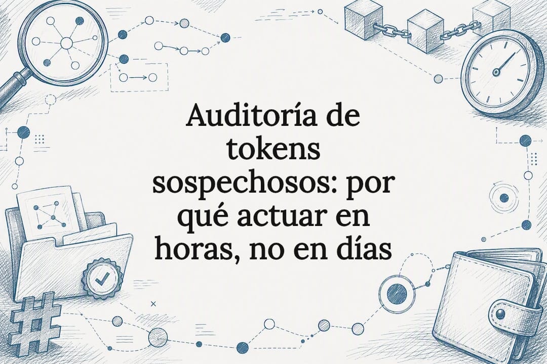 Auditoría de tokens sospechosos: por qué actuar en horas, no en días