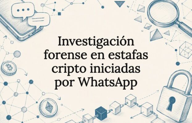 Investigación forense en estafas cripto iniciadas por WhatsApp