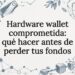 Tarjeta ilustrada sobre la seguridad de la wallet