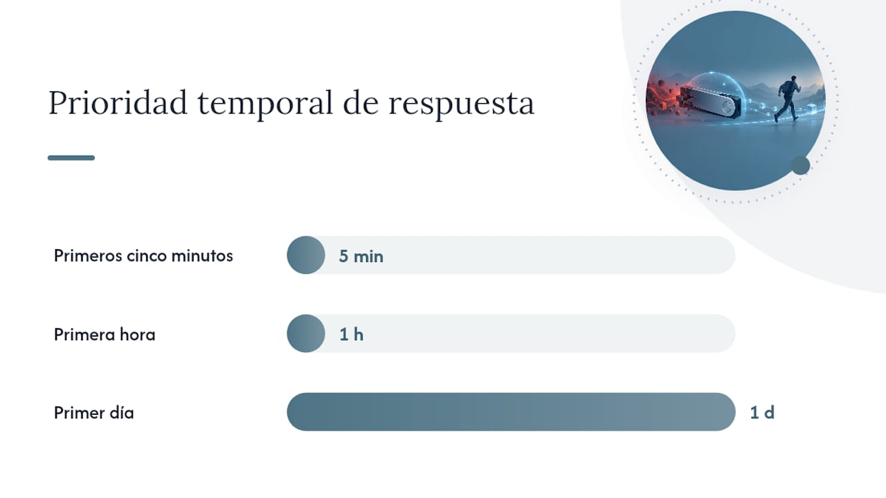 Línea de tiempo de respuesta ante una wallet comprometida