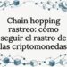 Tarjeta ilustrativa sobre rastreo en blockchain