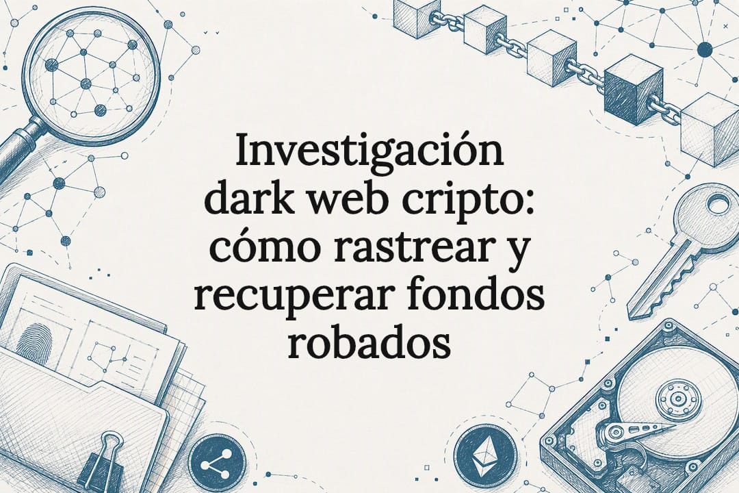 Investigación dark web cripto: cómo rastrear y recuperar fondos robados