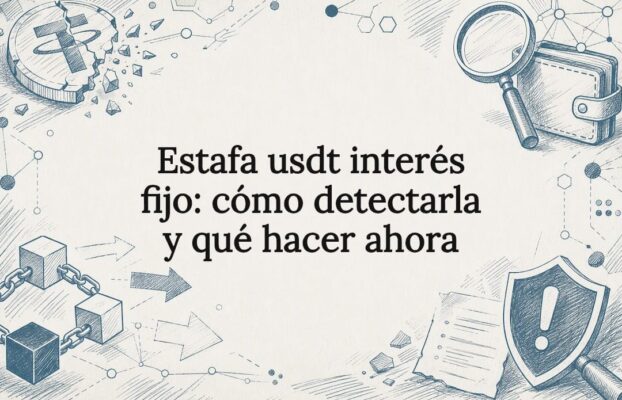 Estafa usdt interés fijo: cómo detectarla y qué hacer ahora