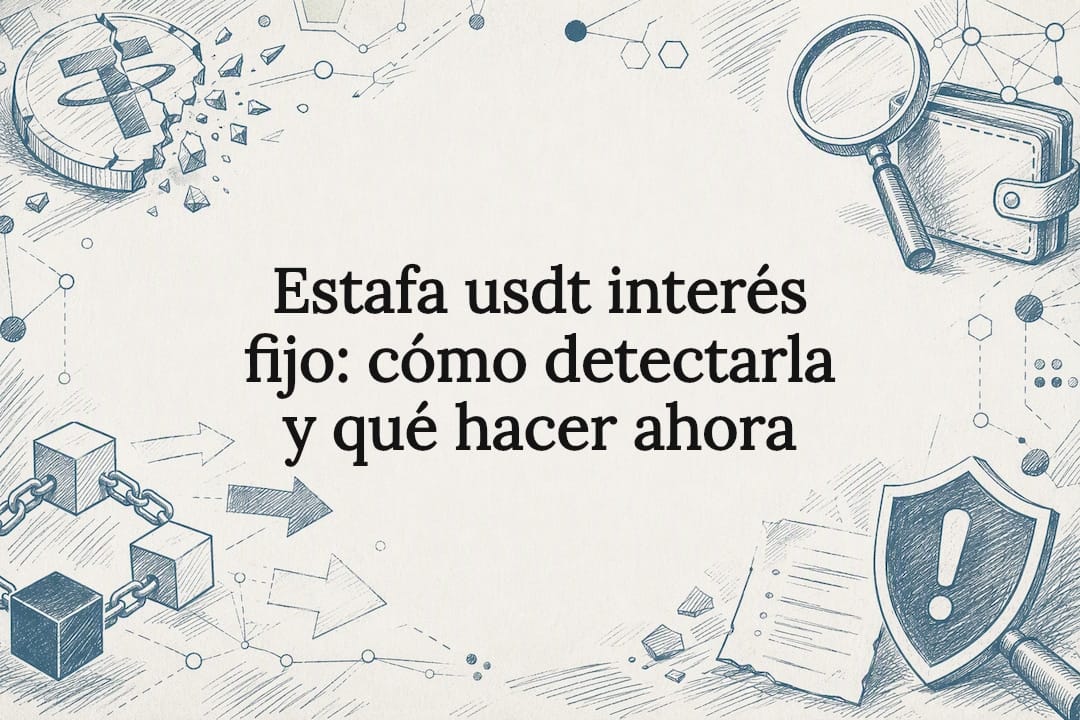 Estafa usdt interés fijo: cómo detectarla y qué hacer ahora