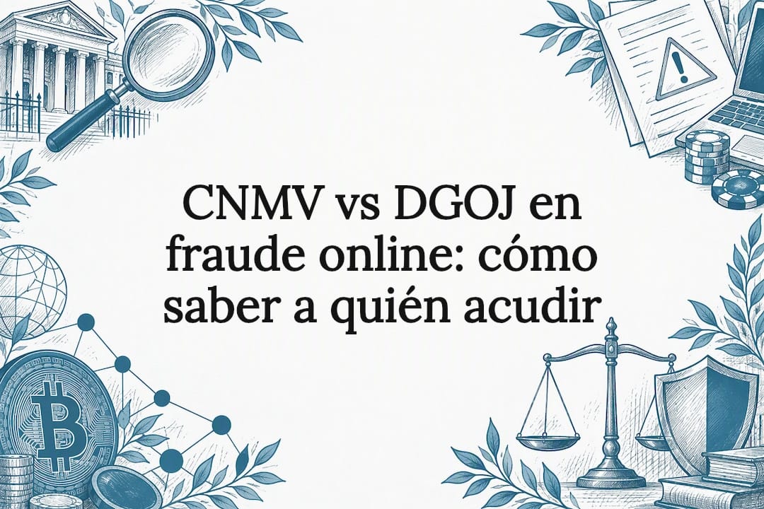 CNMV vs DGOJ en fraude online: cómo saber a quién acudir
