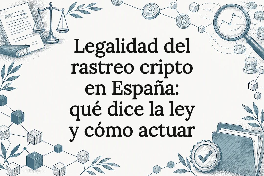 Legalidad del rastreo cripto en España: qué dice la ley y cómo actuar