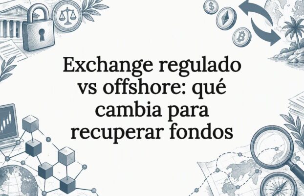 Exchange regulado vs offshore: qué cambia para recuperar fondos
