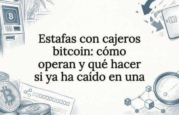 Estafas con cajeros bitcoin: cómo operan y qué hacer si ya ha caído en una