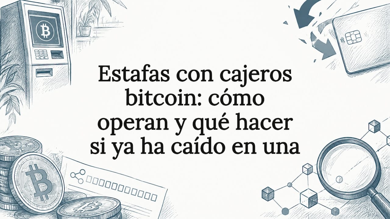 Estafas con cajeros bitcoin: cómo operan y qué hacer si ya ha caído en una