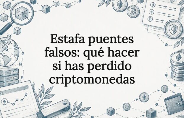Estafa puentes falsos: qué hacer si has perdido criptomonedas