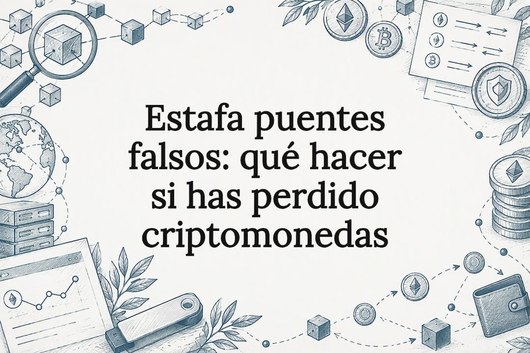 Estafa puentes falsos: qué hacer si has perdido criptomonedas