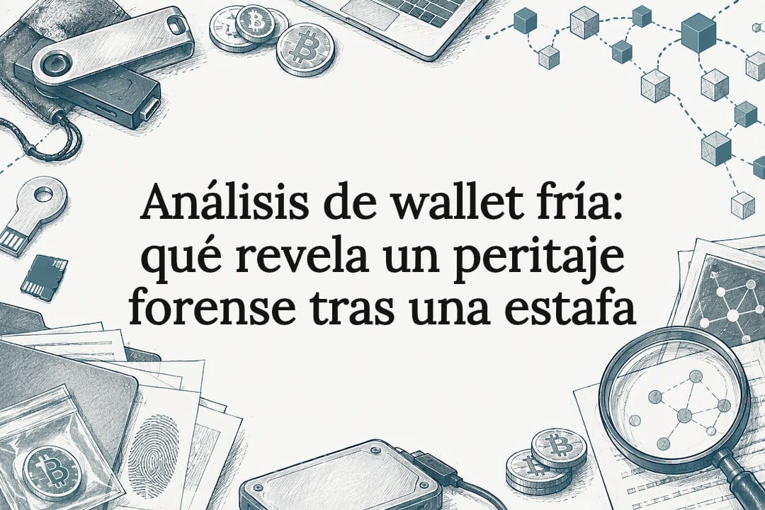 Análisis de wallet fría: qué revela un peritaje forense tras una estafa