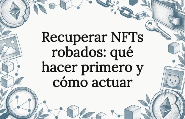 Recuperar NFTs robados: qué hacer primero y cómo actuar