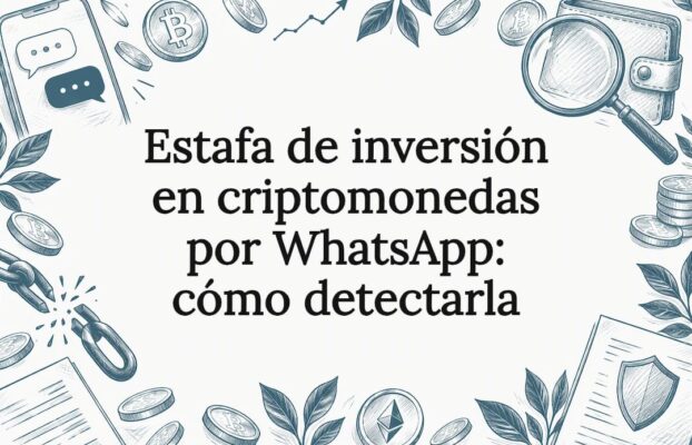 Estafa de inversión en criptomonedas por WhatsApp: cómo detectarla