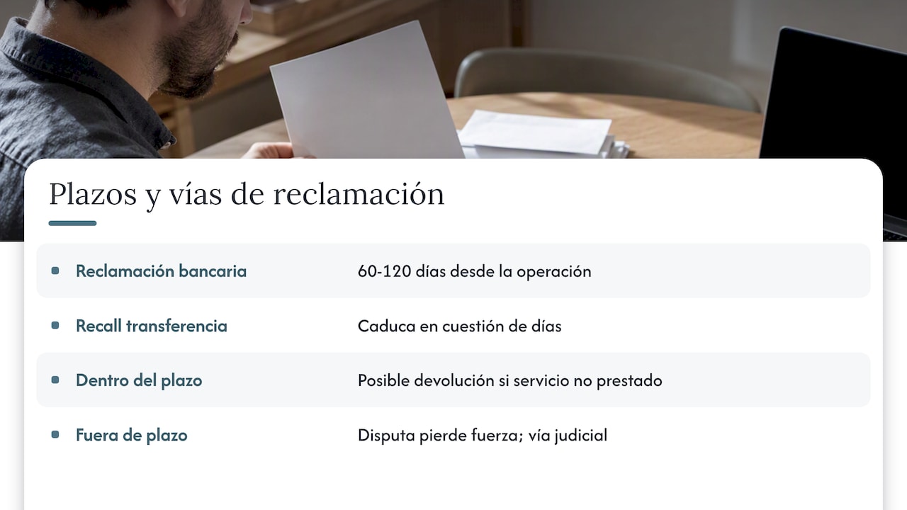 Ventana bancaria y vías tras vencer plazo