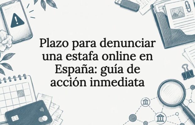 Plazo para denunciar una estafa online en España: guía de acción inmediata