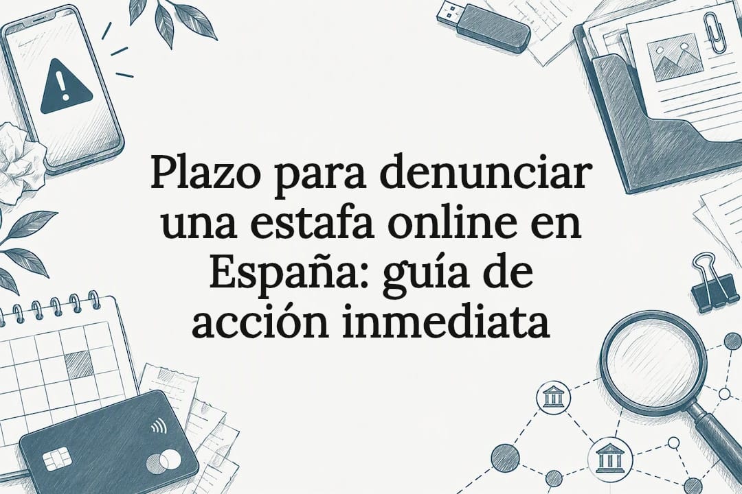 Plazo para denunciar una estafa online en España: guía de acción inmediata