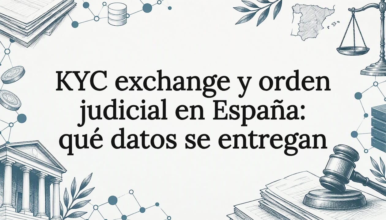 KYC exchange y orden judicial en España: qué datos se entregan
