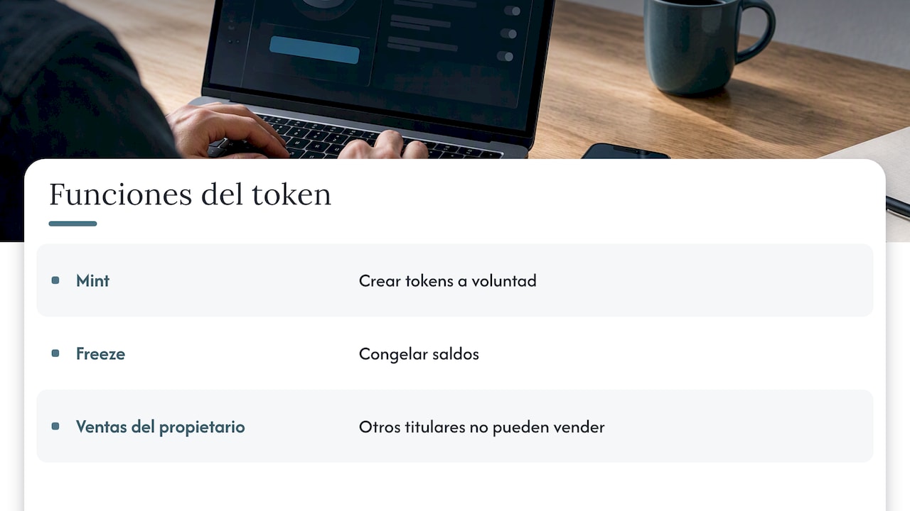 Funciones del token que pueden perjudicar inversores